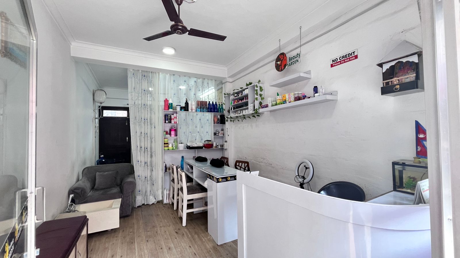Elegant beauty salon interior